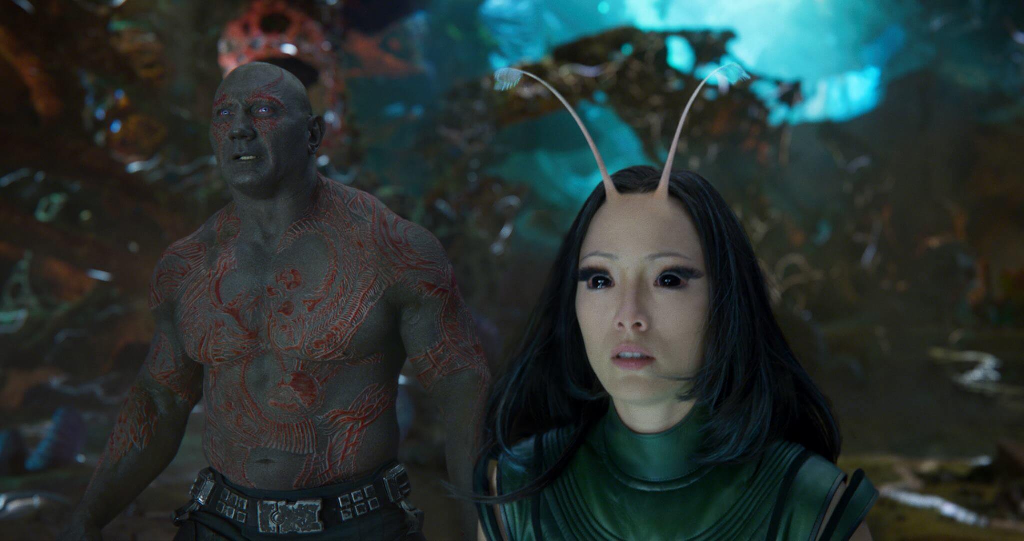 Guardiani della Galassia Vol.2: Dave Bautista spiega la relazione tra Drax e Mantis