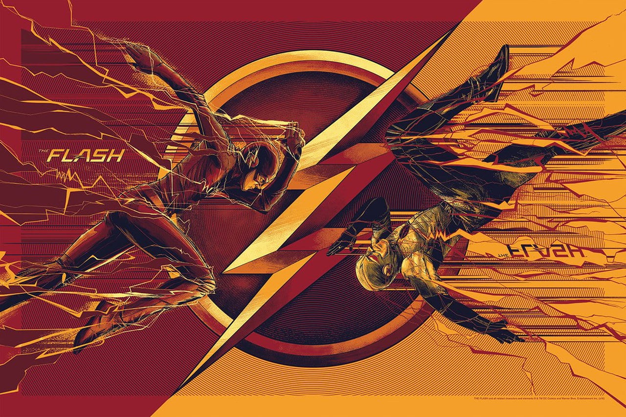 The Flash contro Anti Flash nel poster di Mondo al SDCC