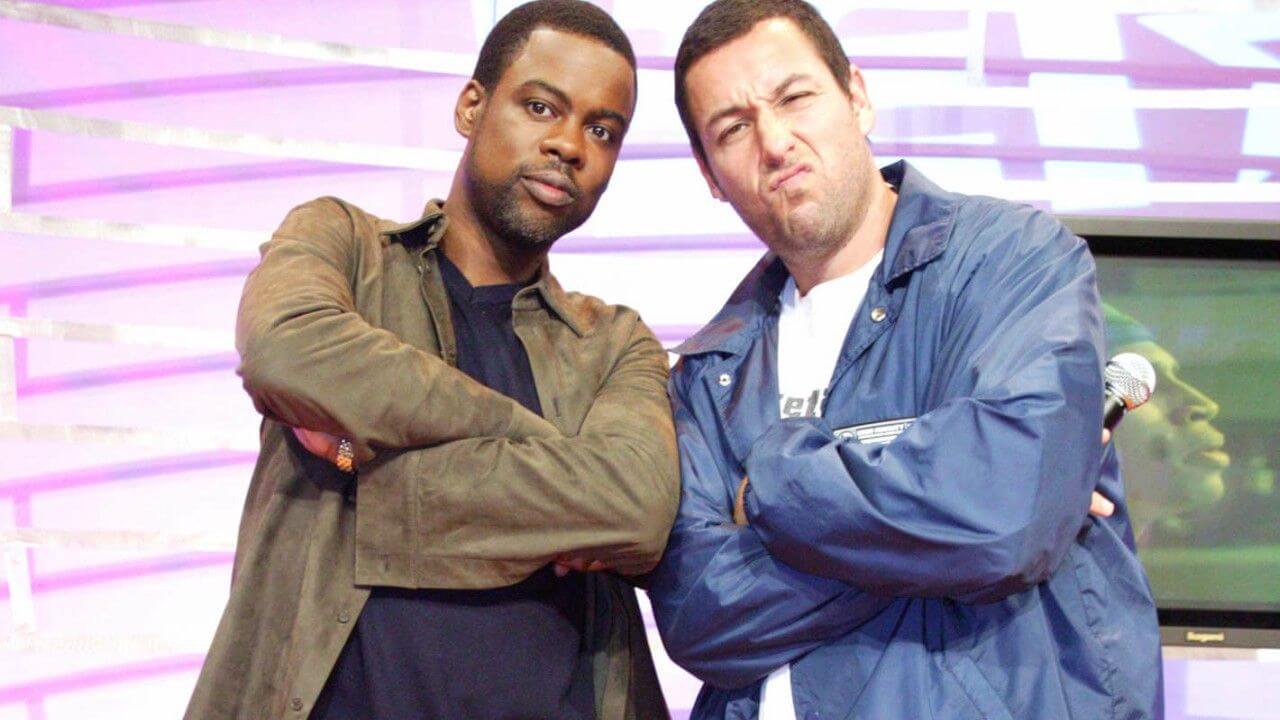 Adam Sandler e Chris Rock sul set di The Week Of, film Netflix [FOTO]