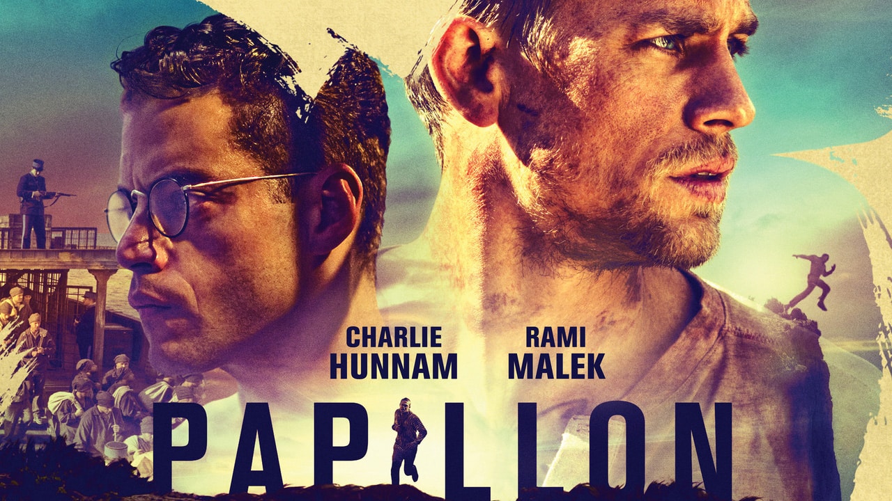 Papillon: Charlie Hunnam e Rami Malek nel poster italiano del remake