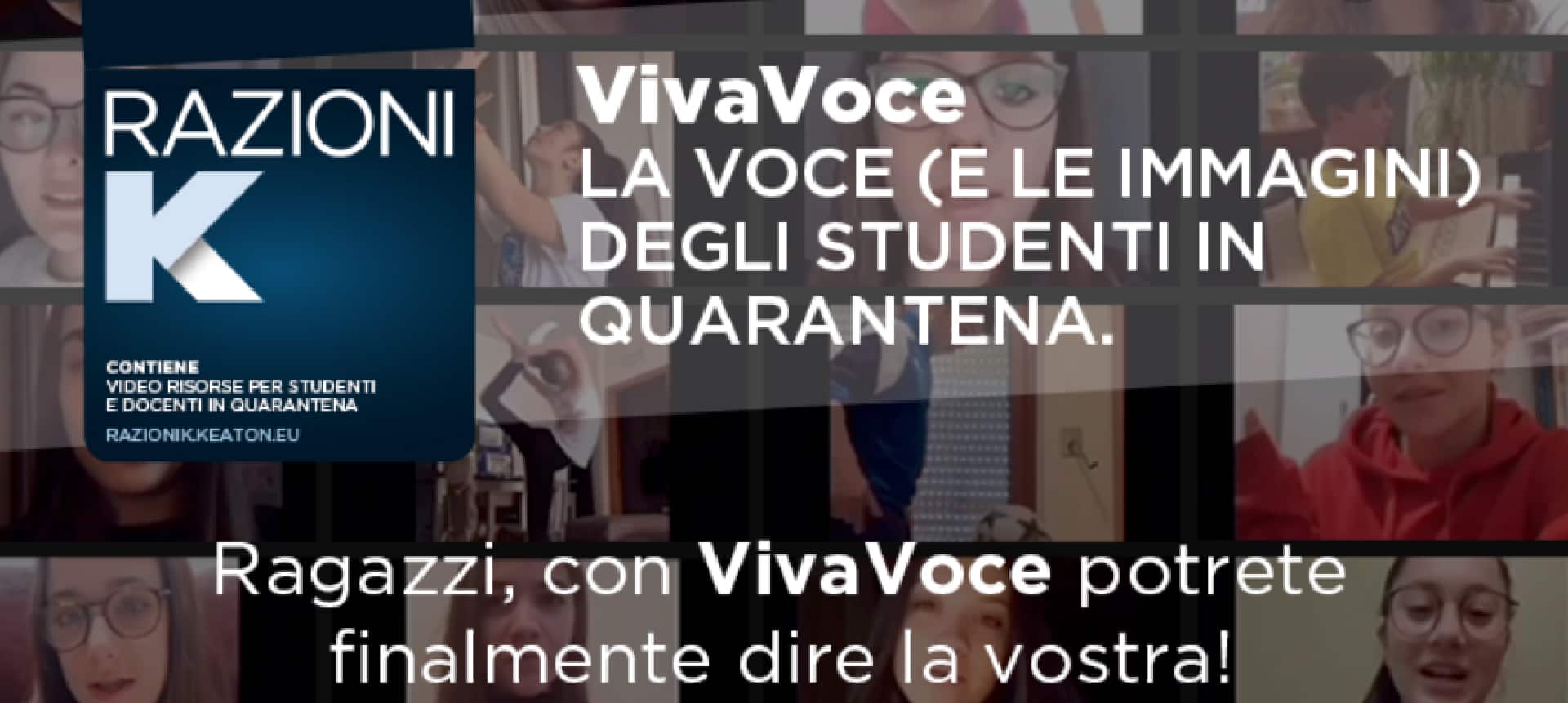 VivaVoce: Keaton lancia l’iniziativa per dare voce ai ragazzi in quarantena