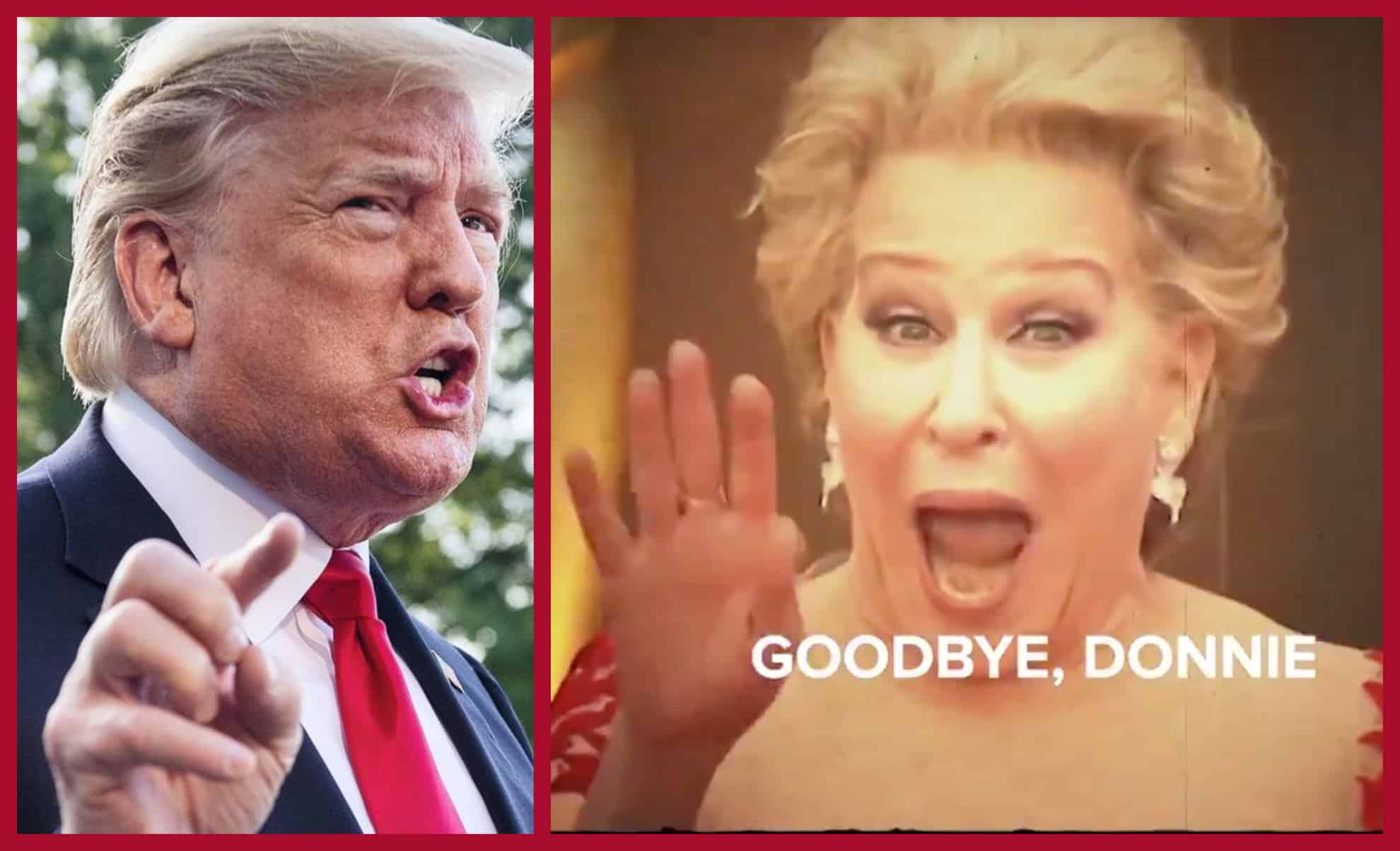 Bette Midler ESILARANTE! La star di Hocus Pocus saluta Donald Trump cantando ‘Goodbye Donnie’