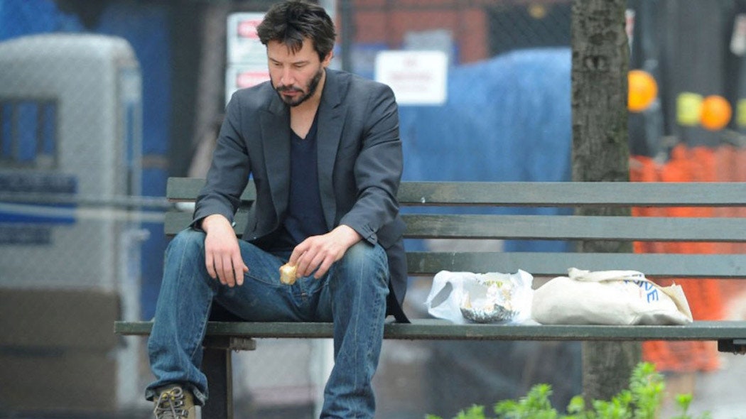 Keanu Reeves e quel meme diventato icona: “Non ero triste, ero affamato”