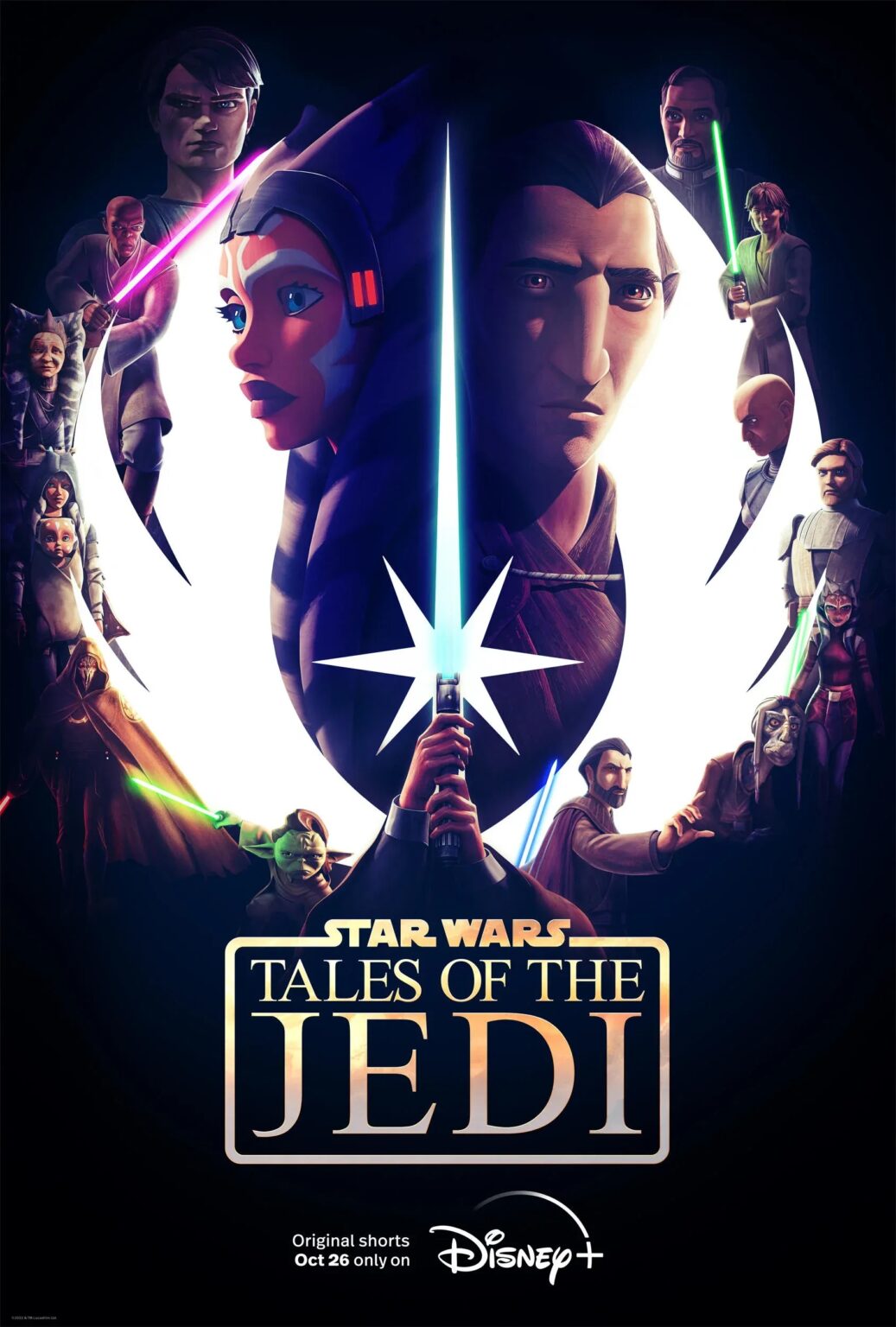 Star Wars Tales Of The Jedi Il Poster Con Dooku E Ahsoka