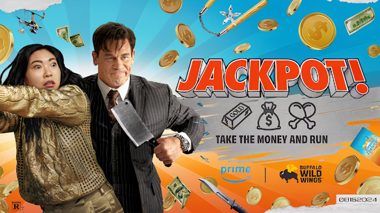 Jackpot!: il trailer ufficiale dell’action comedy Prime Video con Awkwafina e John Cena
