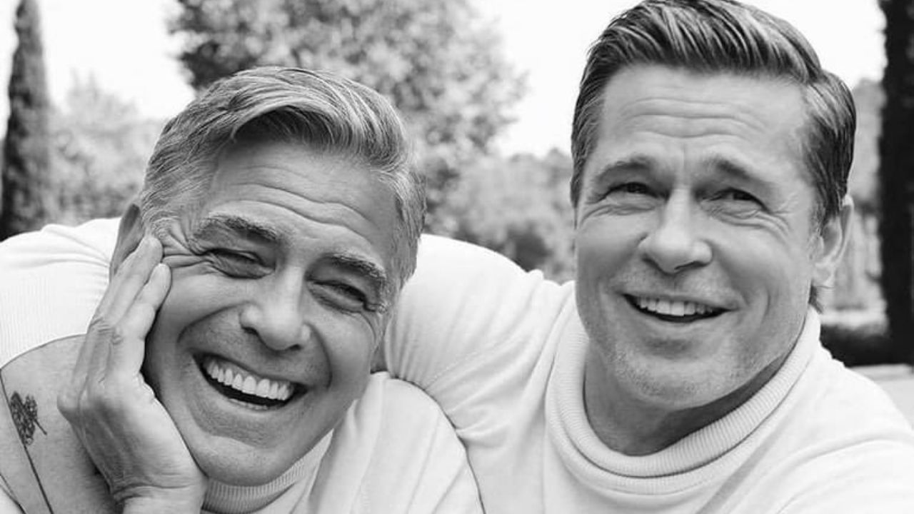 Wolfs – Lupi solitari: il balletto di Brad Pitt e George Clooney alla caotica premiere a Venezia [VIDEO]