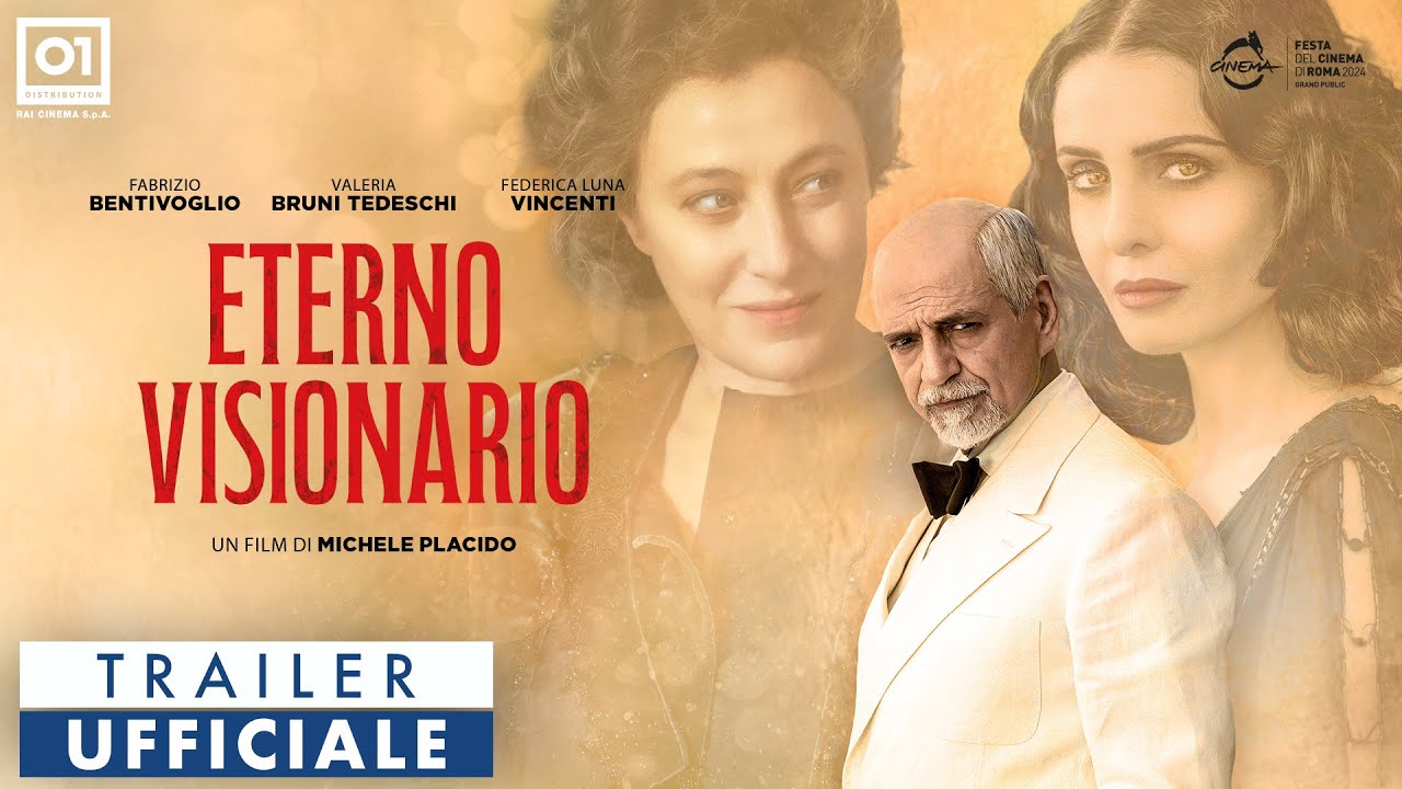 Eterno Visionario: trailer e data d’uscita del nuovo film di Michele Placido con Fabrizio Bentivoglio