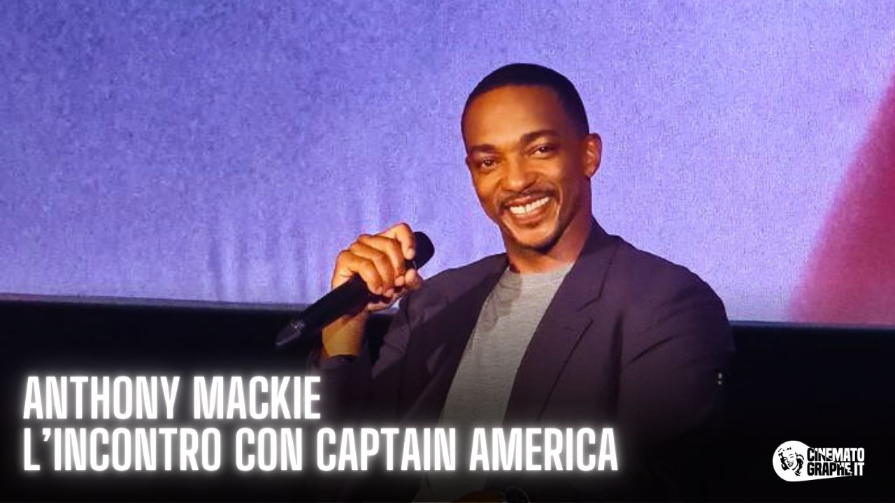 Anthony Mackie a Roma per Captain America: Brave New World. Lo “straziante” Harrison Ford e il vero significato di Cap [VIDEO]