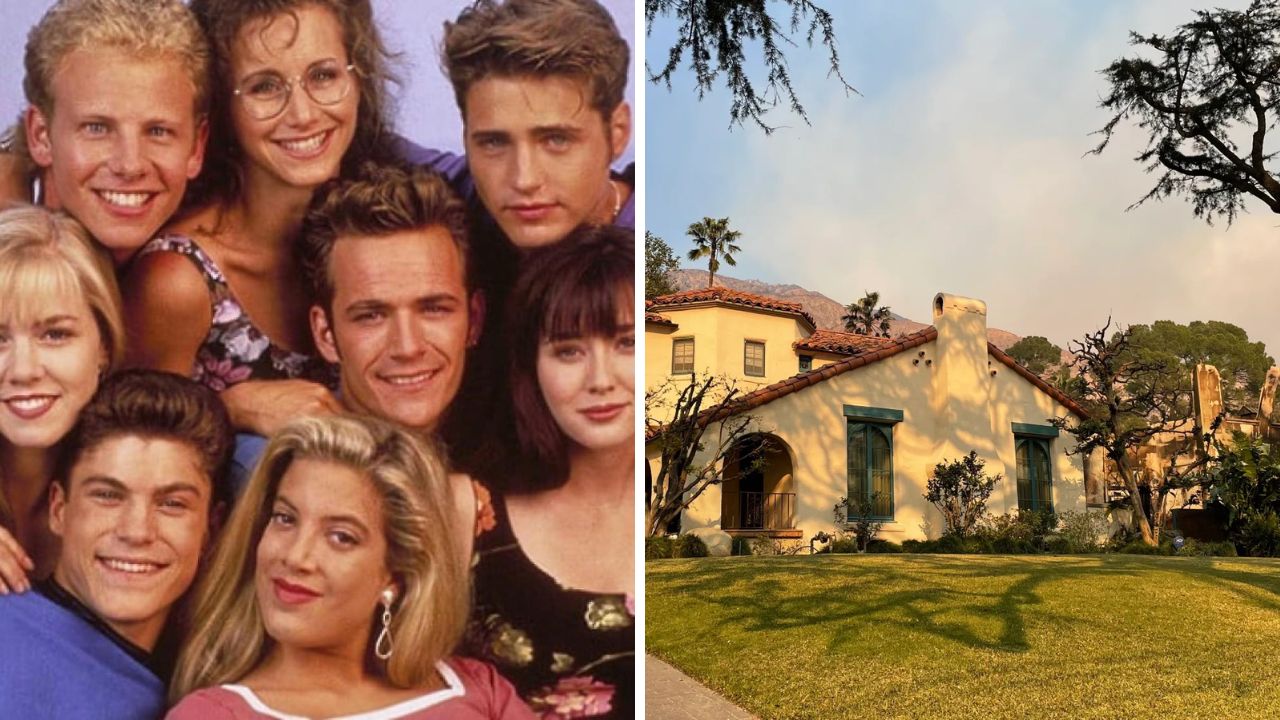 Los Angeles, l’iconica casa di Beverly Hills 90210 è rimasta miracolosamente incolume