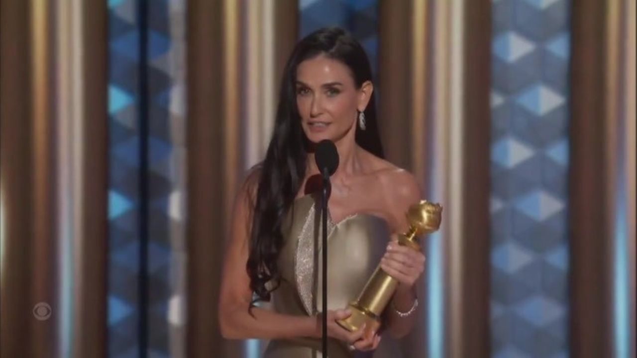 La reazione di amici e familiari alla vittoria di Demi Moore ai Golden Globes - Cinematographe.it